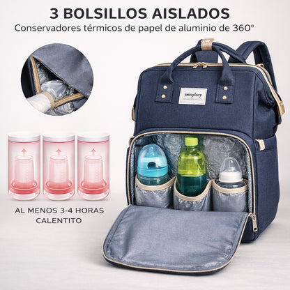 Pañalera multifuncional para bebé