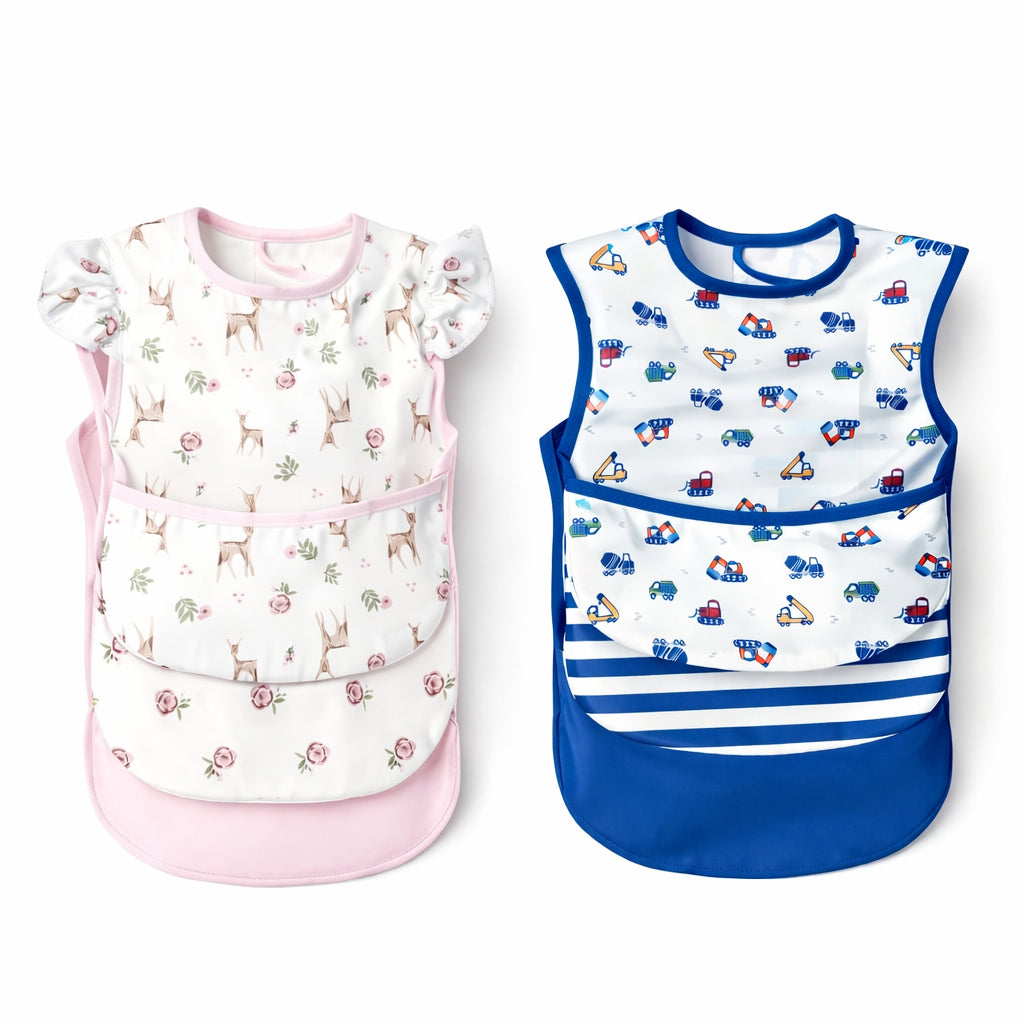 Baberos impermeables para bebé x3