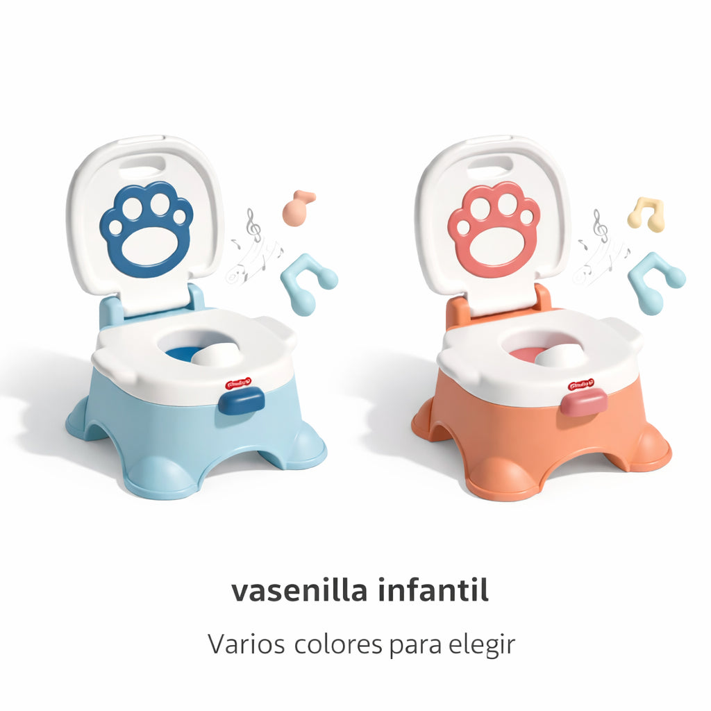 Baño entrenador para bebé con sonido