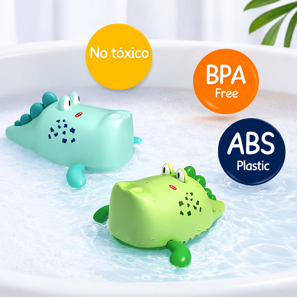 Juguete de baño cocodrilo