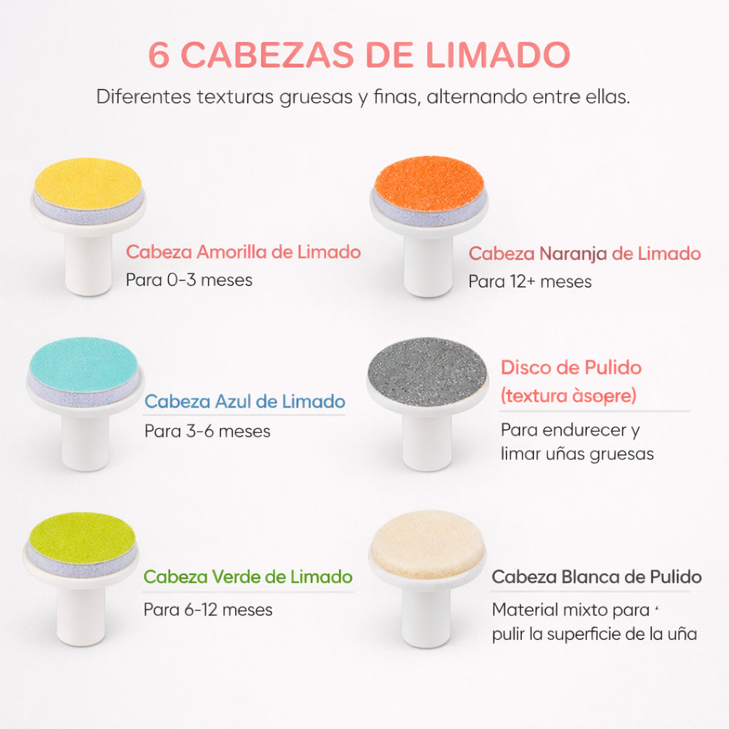 Lima eléctrica con luz para bebé