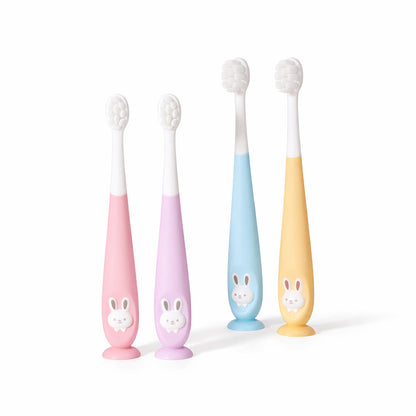 Cepillo dental infantil de silicona conejito