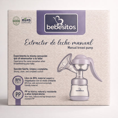 Extractor de leche manual ergonómico