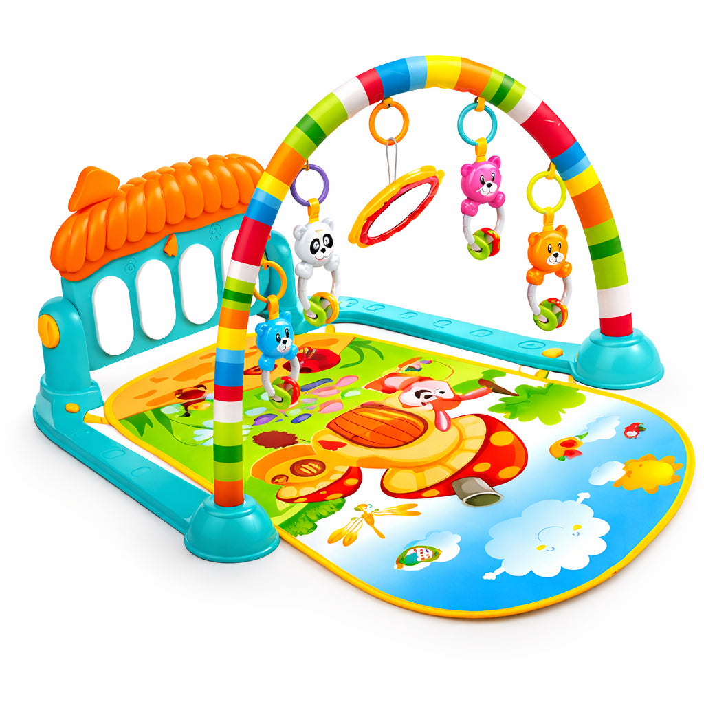 Gimnasio con piano musical honguito