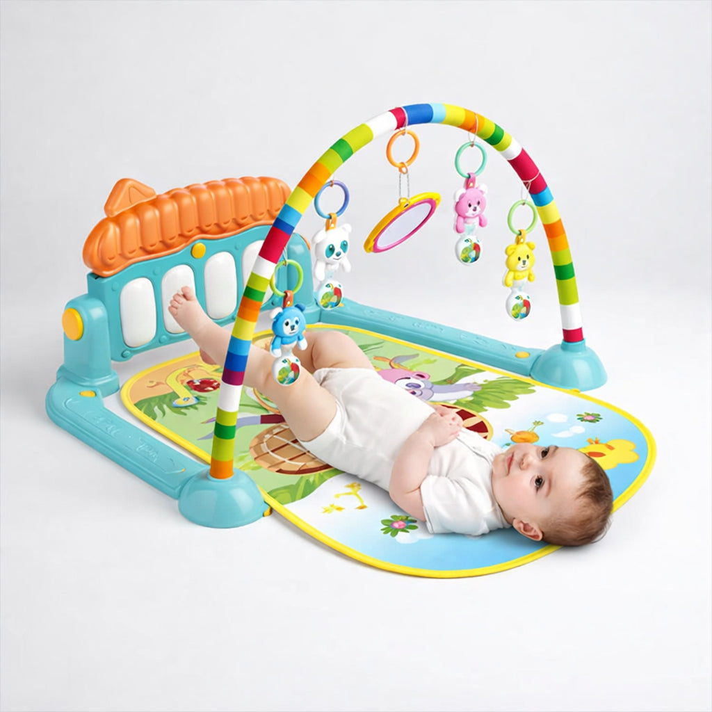 Gimnasio con piano musical honguito