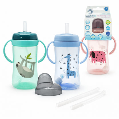 Vaso pitillo para bebé con asas