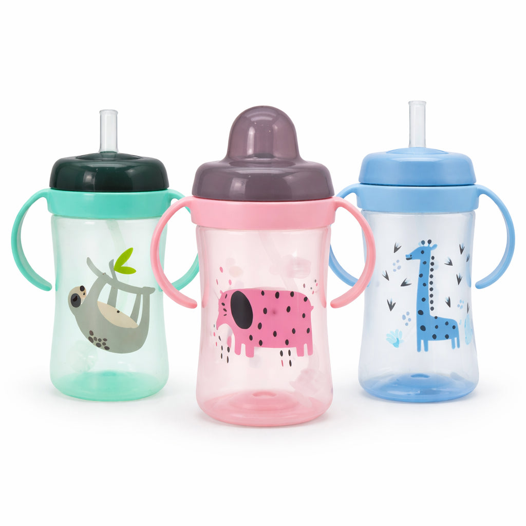 Vaso pitillo para bebé con asas