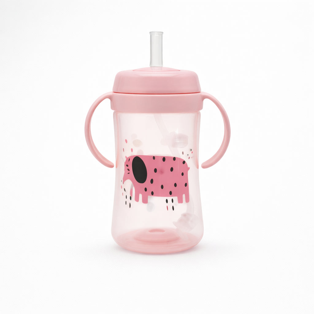 Vaso pitillo para bebé con asas