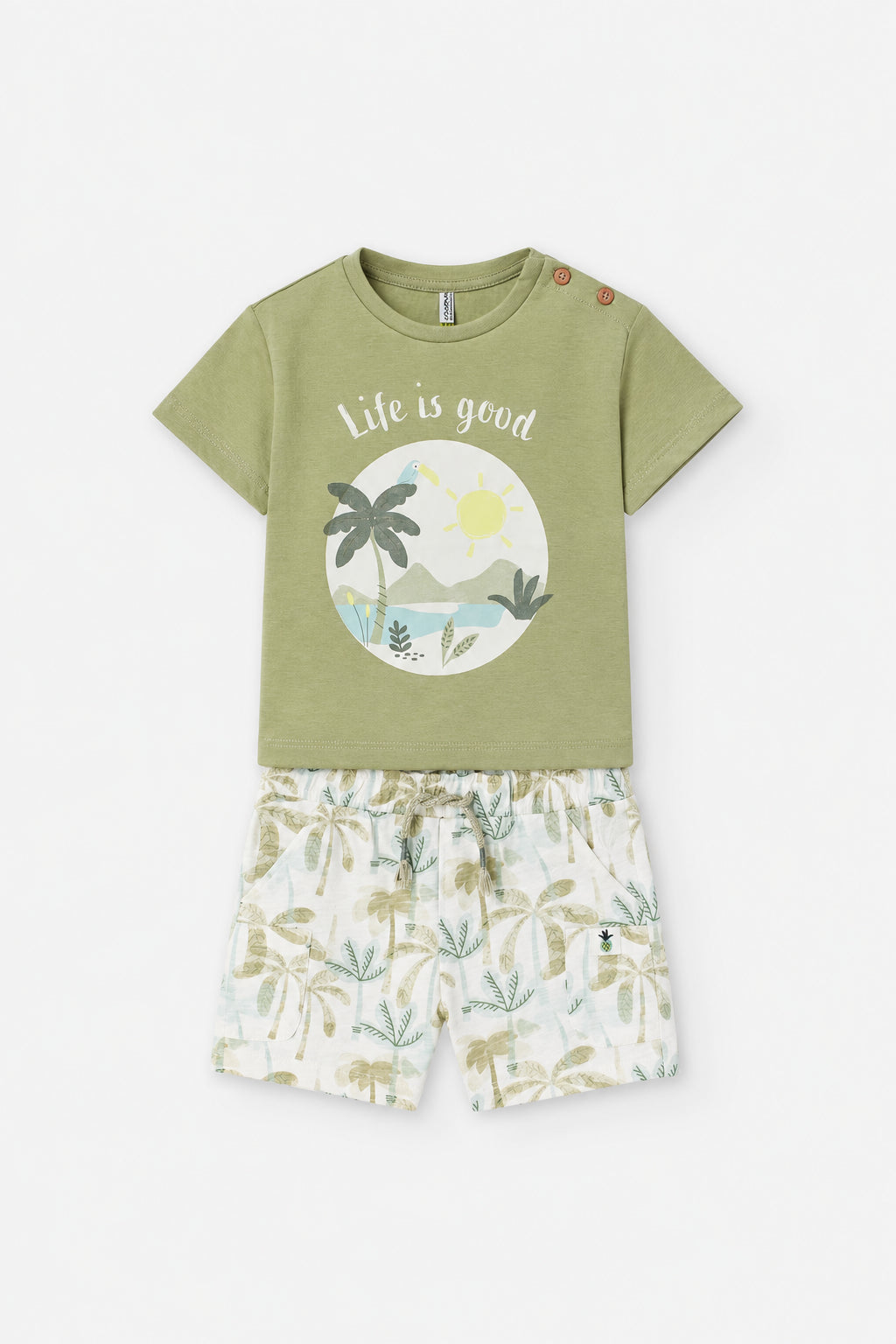 Conjunto Bermuda Bebé Niño Losan