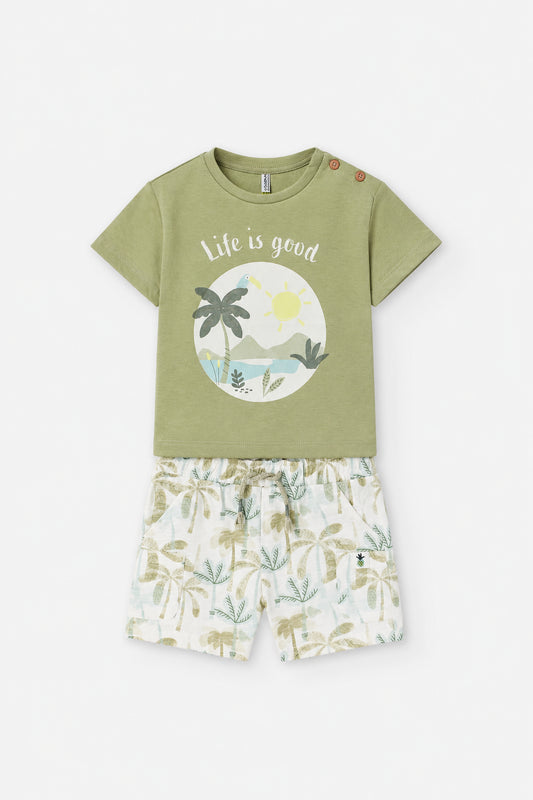 Conjunto Bermuda Bebé Niño Losan