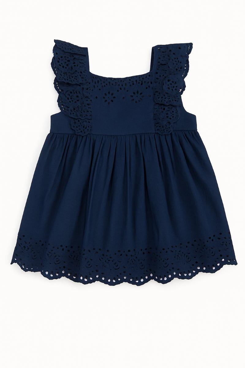 Vestido Con Panty Azul