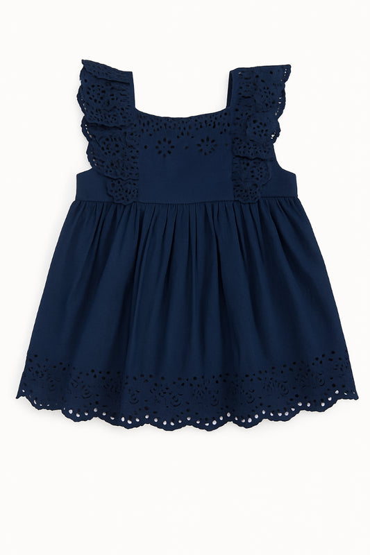 Vestido Con Panty Azul