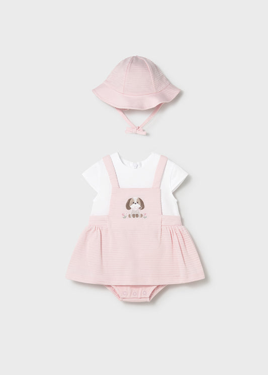 Vestido Peto Simulado Con Gorro Mayoral