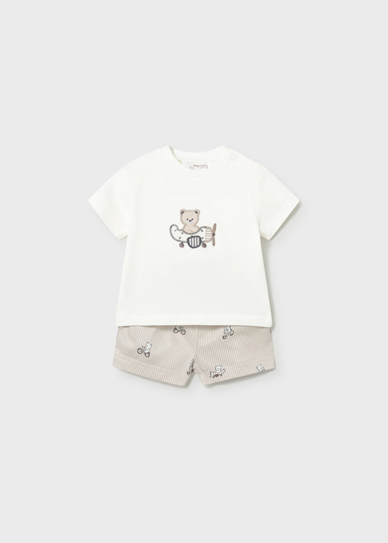 Conjunto Pantaln Corto Y Camiseta Osito