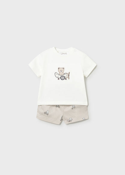Conjunto Pantaln Corto Y Camiseta Osito