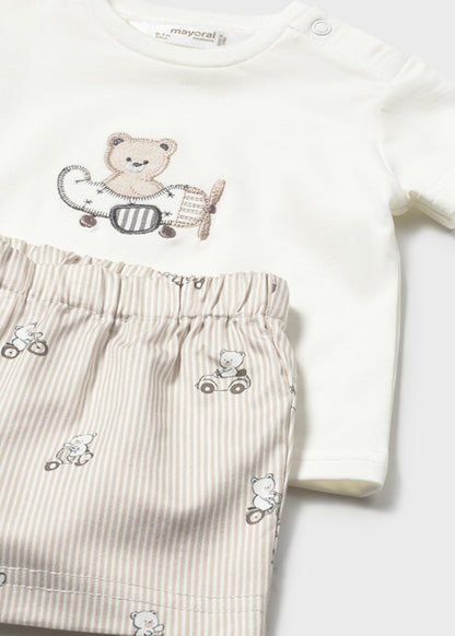 Conjunto Pantaln Corto Y Camiseta Osito