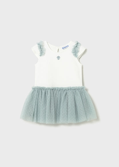 Vestido Combinado Con Tutú Mayoral