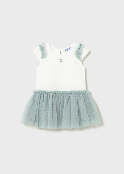 Vestido Combinado Con Tutú Mayoral
