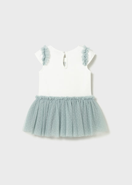 Vestido Combinado Con Tutú Mayoral