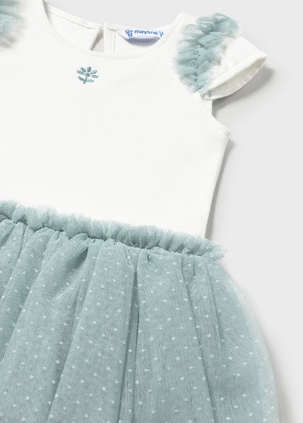 Vestido Combinado Con Tutú Mayoral