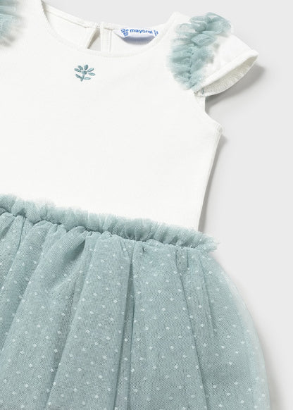 Vestido Combinado Con Tutú Mayoral