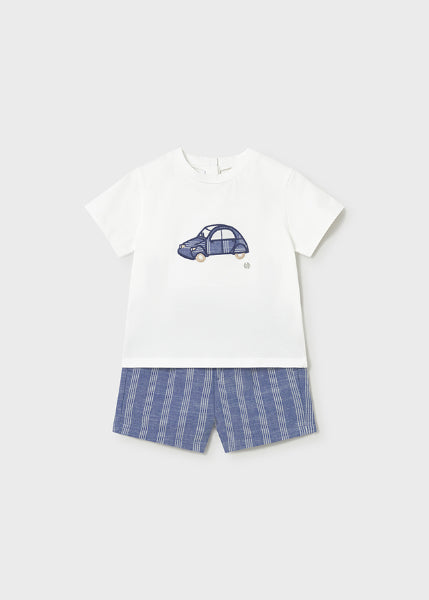 Conjunto Bermuda Y Camiseta Con Lino