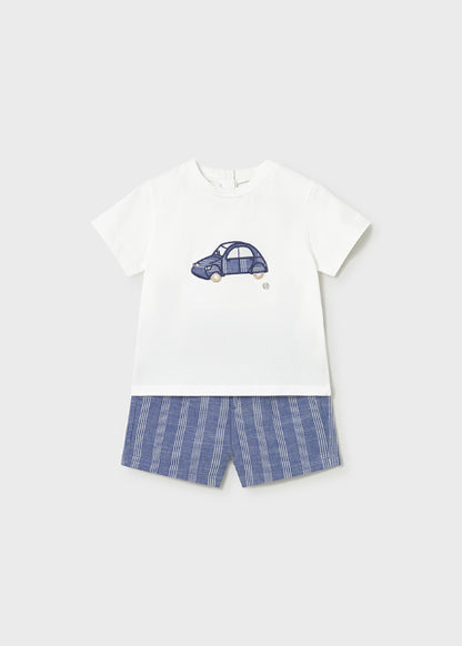 Conjunto Bermuda Y Camiseta Con Lino