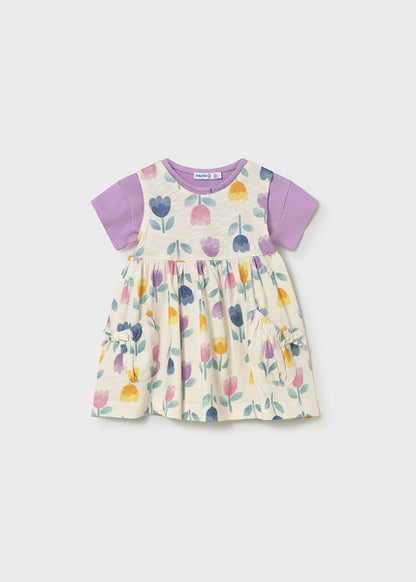 Vestido Estampado Con Chaqueta Mayoral