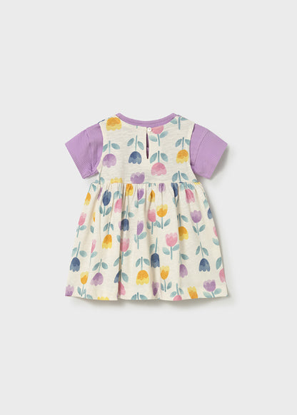 Vestido Estampado Con Chaqueta Mayoral