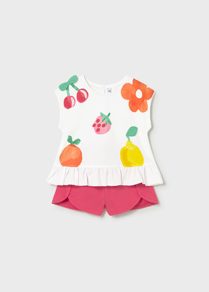 Conjunto Pantalon Corto Y Camiseta Frutas Mayoral