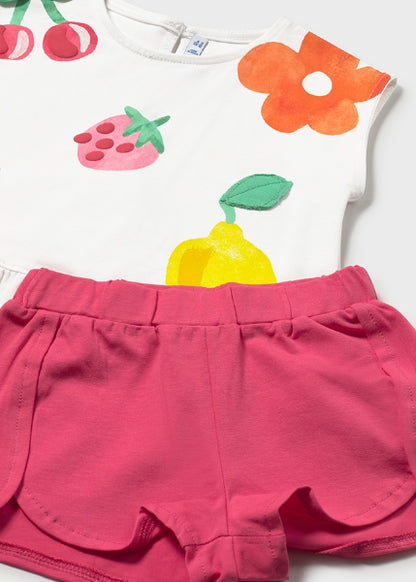 Conjunto Pantalon Corto Y Camiseta Frutas Mayoral