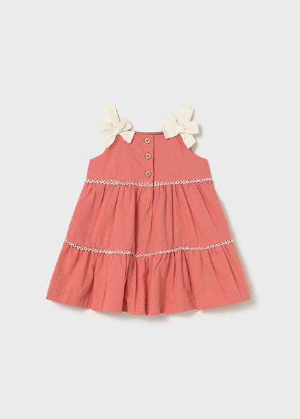 Vestido De Rizo Con Lazos Mayoral