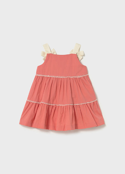 Vestido De Rizo Con Lazos Mayoral