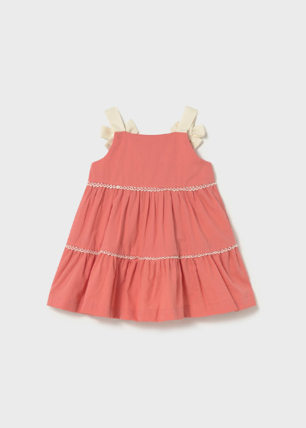 Vestido De Rizo Con Lazos Mayoral