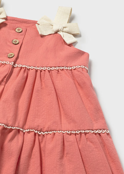 Vestido De Rizo Con Lazos Mayoral