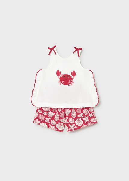 Conjunto Pantalon Corto Estampado Y Camiseta 1 Mayoral