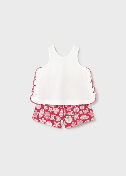 Conjunto Pantalon Corto Estampado Y Camiseta 1 Mayoral