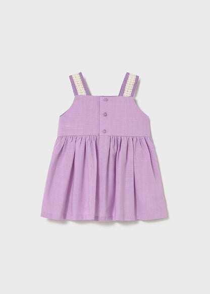 Vestido Combinado Crochet Mayoral