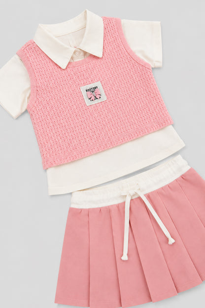 Conjunto de 3 Piezas Para niña