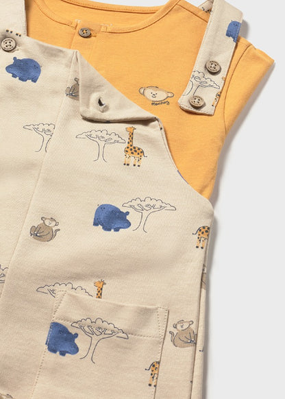 Conjunto Peto Estampado Y Camisa