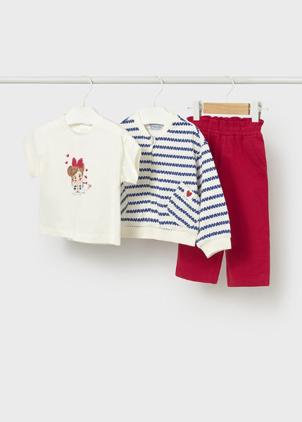 Conjunto 3 Piezas Con Chaqueta Estampada Mayoral