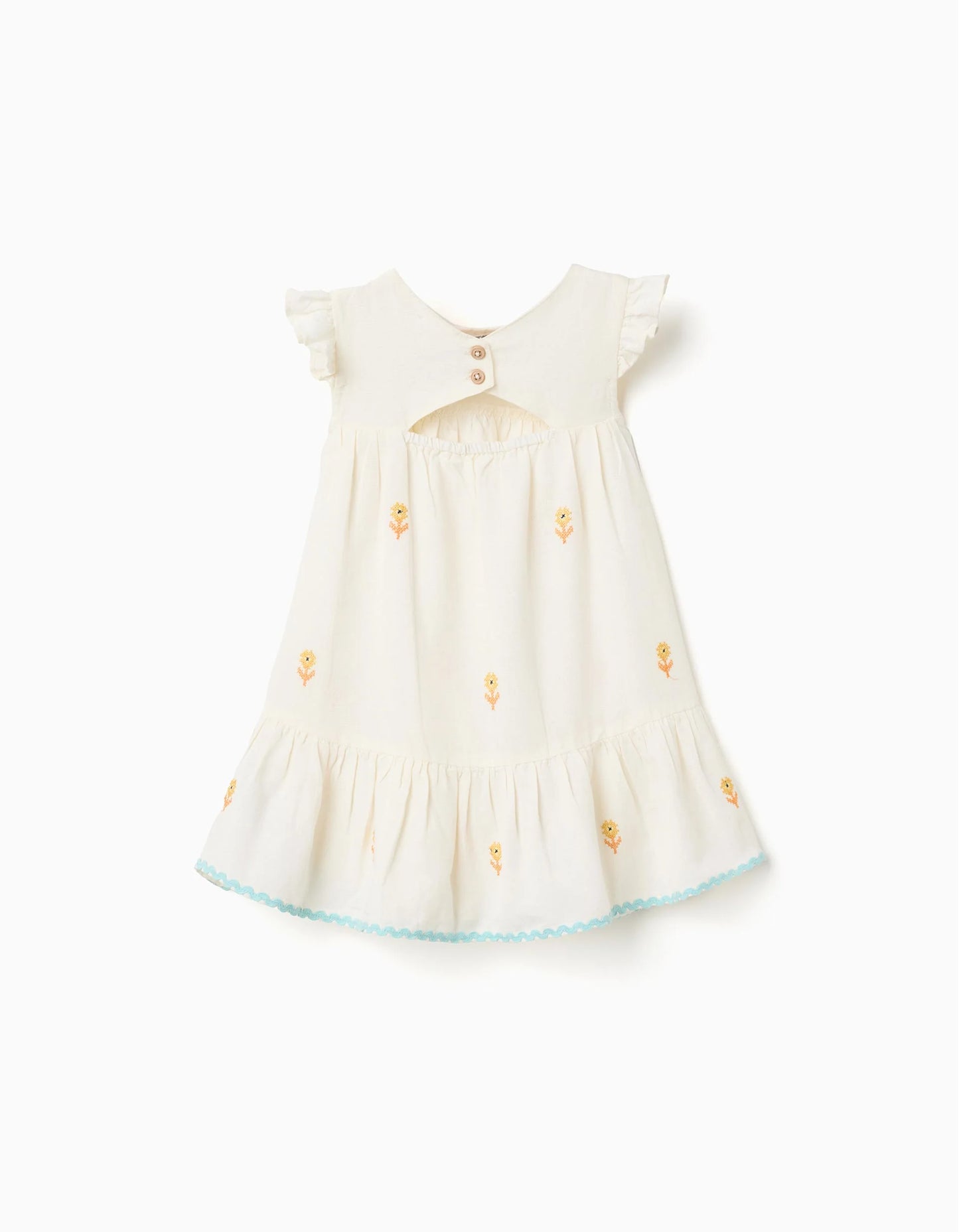 Vestido para bebé niña – Crudo y Marfil