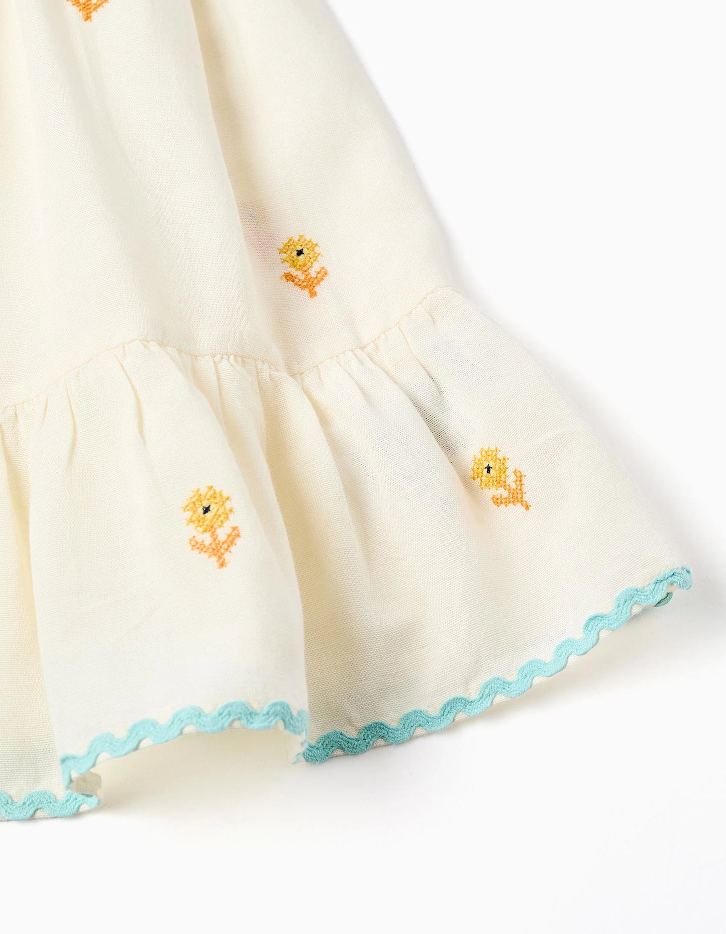 Vestido para bebé niña – Crudo y Marfil