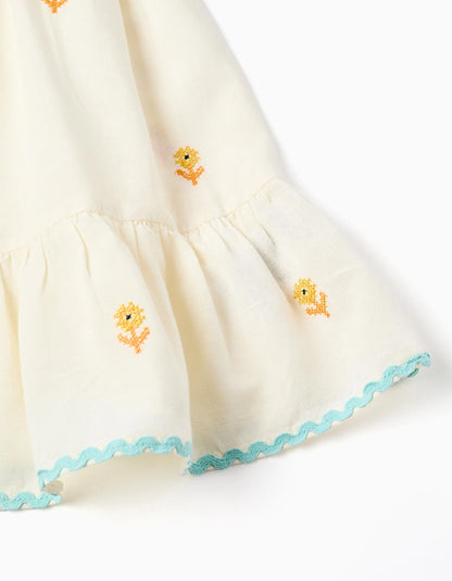 Vestido para bebé niña – Crudo y Marfil