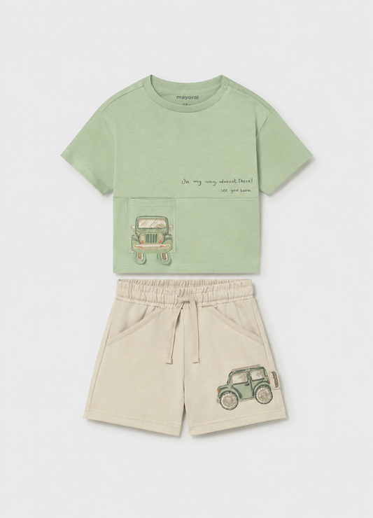 Conjunto Camiseta Bolsillo Bermuda