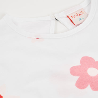 Vestido Punto Blanco Estampado