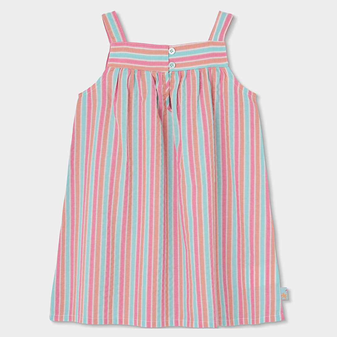 Vestido Popeln Listado De Niña