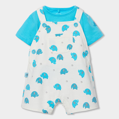 Conjunto Bebe Peto Estampado Algodon