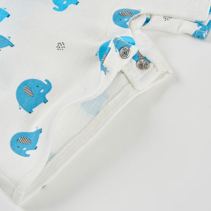 Conjunto Bebe Peto Estampado Algodon