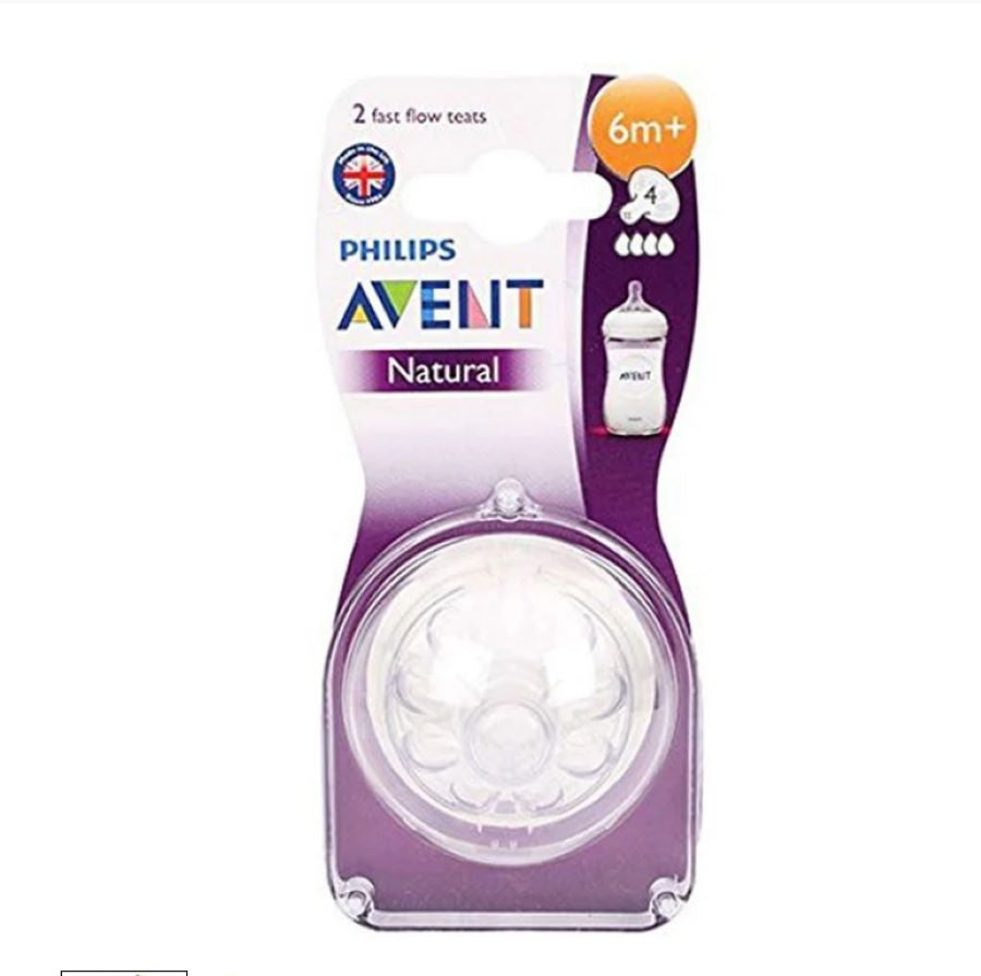 Chupo tetero Avent Natural repuesto 6m+